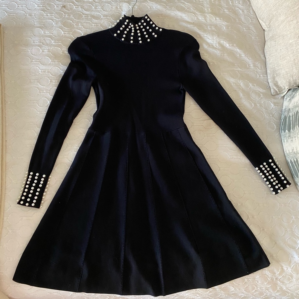 Zara knit dress with Pearls